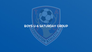 Boys U-6 Saturday Group