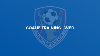 Goalie Training - Wed