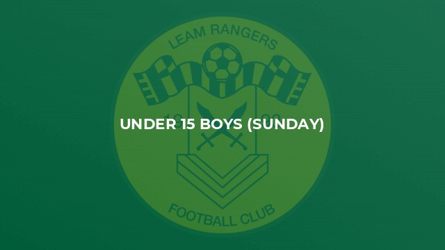 Under 15 Boys (Sunday)