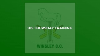 u15 Thursday Training