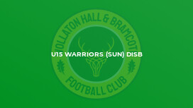 U15 Warriors (Sun) Disb