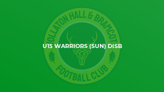U15 Warriors (Sun) Disb