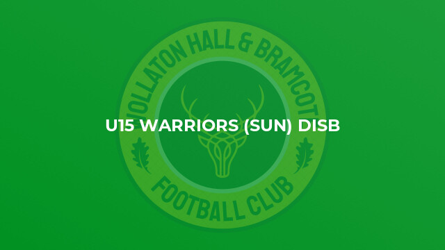 U15 Warriors (Sun) Disb