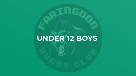 Under 12 Boys