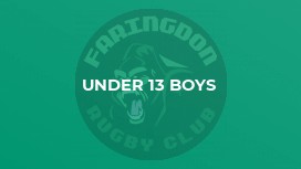 Under 13 Boys