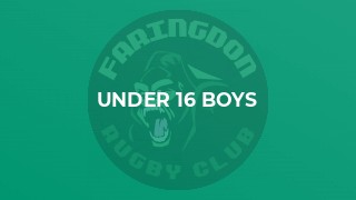 Under 16 Boys