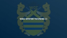 W&G Winter Training ⚡️