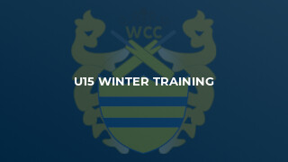 U15 Winter Training