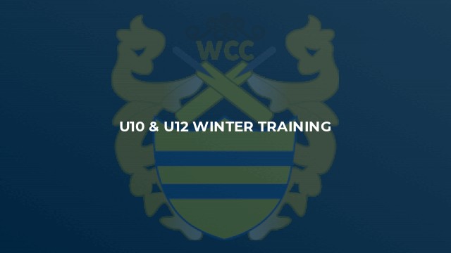 U10 & U12 Winter Training