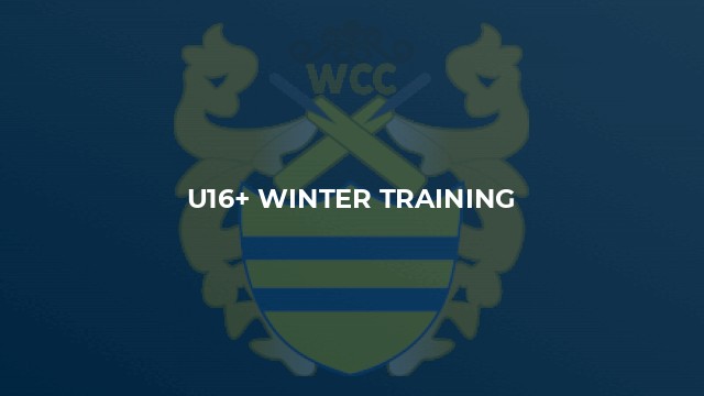 U16+ Winter Training