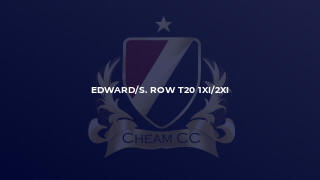 Edward/S. Row T20 1XI/2XI