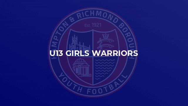 u13 Girls Warriors