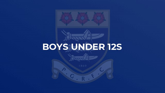 Boys Under 12s