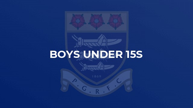 Boys Under 15s