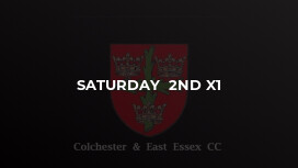 Saturday  2nd X1