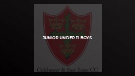 Junior Under 11 Boys