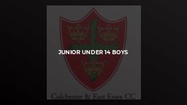 Junior Under 14 Boys