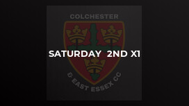 Saturday  2nd X1