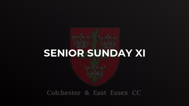 Senior Sunday XI