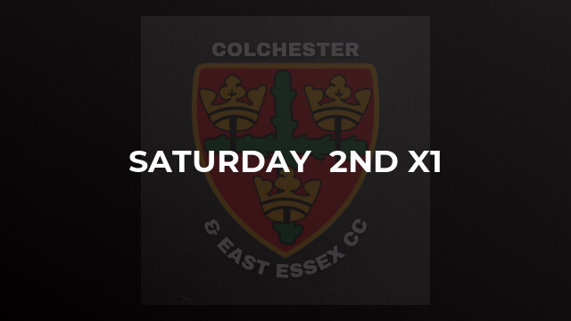 Saturday  2nd X1