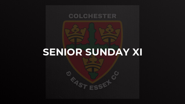 Senior Sunday XI