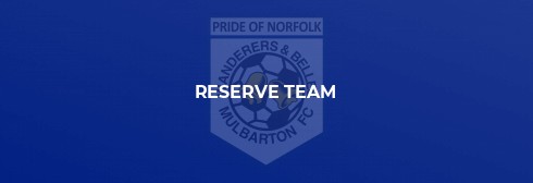 Reserves fall to defeat in CS Morley Cup Semi-Final