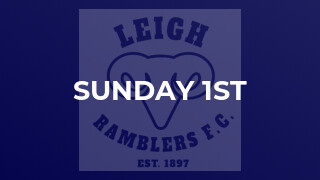 Sunday 1st