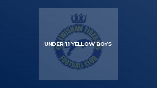 Under 11 Yellow Boys