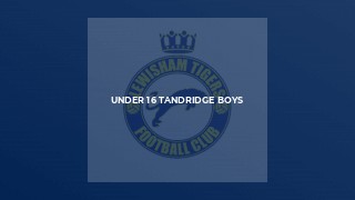 Under 16 Tandridge Boys