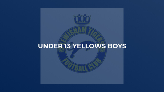 Under 13 Yellows Boys