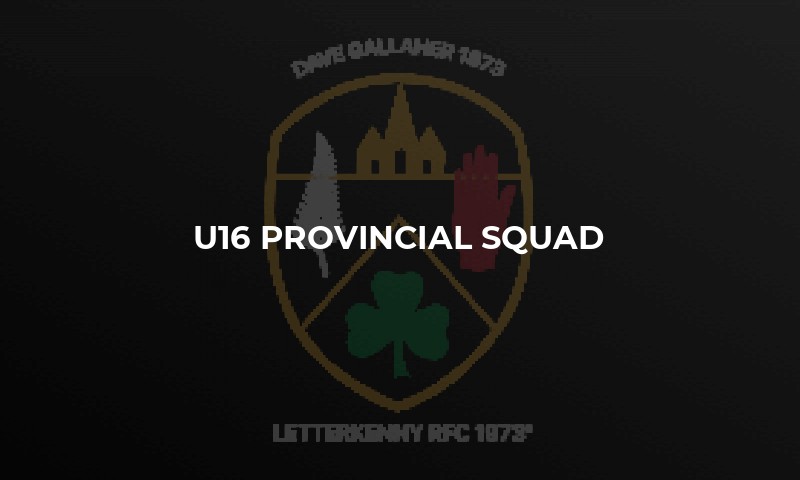 U16 Provincial Squad