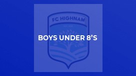 Boys Under 8’s