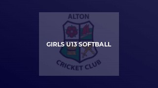 Girls u13 Softball