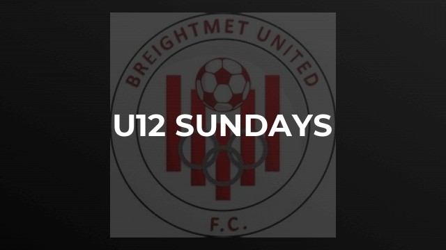 u12 Sundays