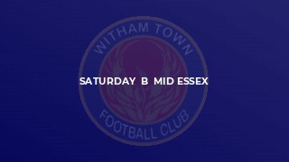 Saturday  B  Mid Essex