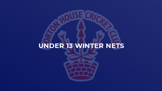 Under 13 winter nets