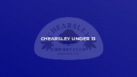 Chearsley Under 13
