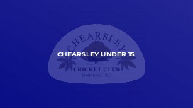 Chearsley Under 15