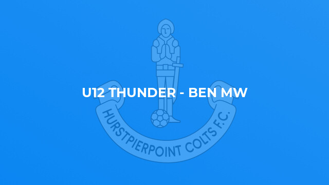 U12 Thunder - Ben MW