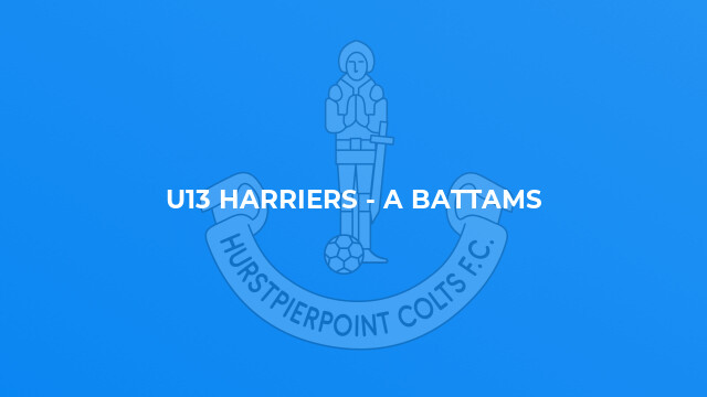 U13 Harriers - A Battams