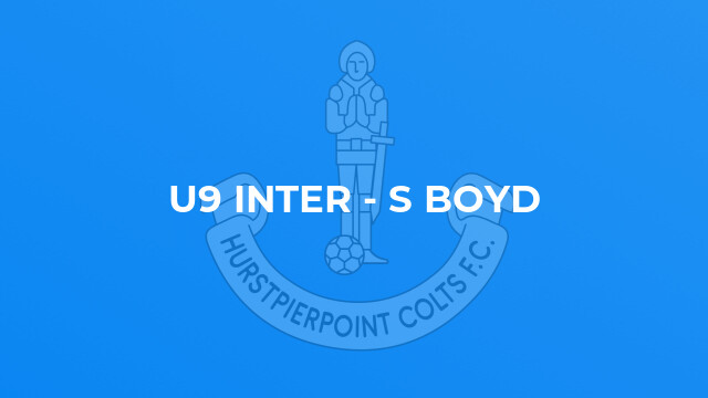 U9 Inter - S Boyd