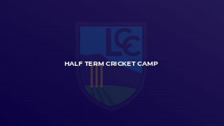 Half Term Cricket Camp