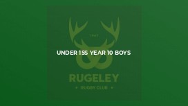 Under 15s year 10 Boys