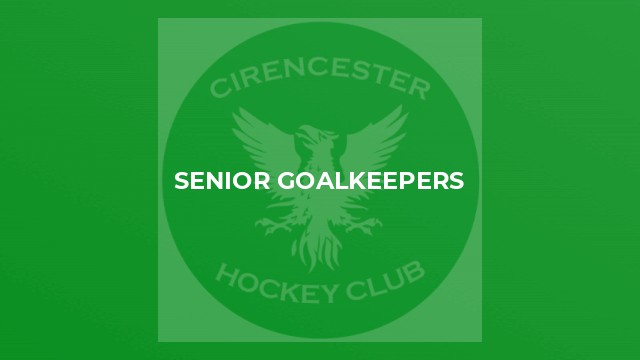 Senior Goalkeepers