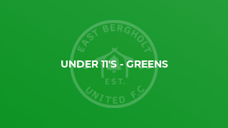 Under 11's - Greens