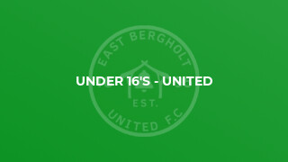 Under 16's - United