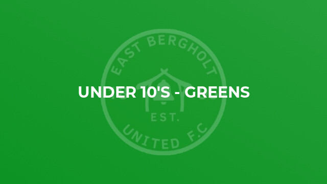 Under 10's - Greens