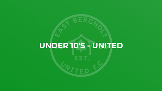 Under 10's - United