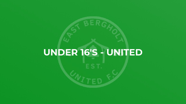 Under 16's - United