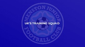U6’s Training squad